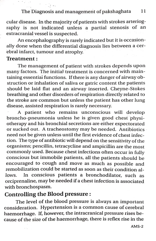 Ayurvedic Management of Stroke (Hemiplegia)